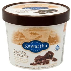 Tub of Kawartha Diary Ice Cream