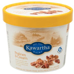 Tub of Kawartha Diary Ice Cream